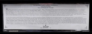 WALT DISNEY GALLERY ECHTHEITSZERTIFIKAT MICKEY MOUSE 75th ANNIVERSARY - Bild 1 von 1
