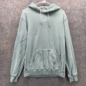Quiksilver Sweater Men Small Blue Hoodie Pockets Drawstring Pullover Skate - Picture 1 of 15