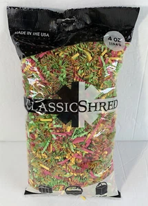 Crinkle Cut Paper Shred Filler (4oz) for Gift and Basket Filling - Multi-Color - Picture 1 of 10
