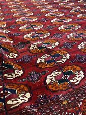 Antico tappeto Turkemenistan Bukara Originale. 200x250 Cm Lavato E Perfetto