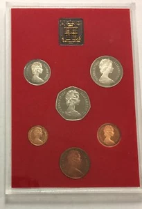 1981 Royal Mint Great Britain Northern Ireland  7 coin Proof set 6 Coins Sealed - Picture 1 of 12