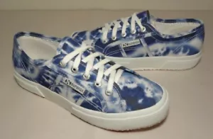 Superga Size 8 M 2750 FANTASY COTU Indigo Canvas Sneakers New Women's Shoes - Picture 1 of 12