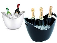 Suaglass Secchio Per Champagne vino Secchiello Porta Ghiaccio Tavola cestello
