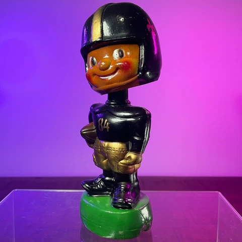 New Orleans Saints Vintage NFL Plastic Bobble VINTAGE China BOBBLE *READ Cover