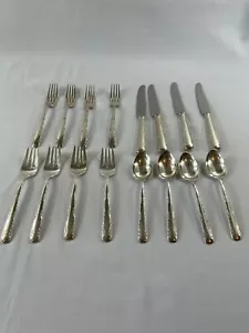 Gorham Camellia Sterling Silver 4 Regular Place Setting-No Monograms-Vintage1941 - Picture 1 of 16