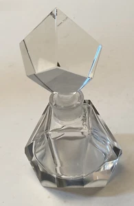 Vintage Geometrisches Prisma Glas Parfüm Flakon - Bild 1 von 6