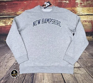 UNIVERSITY of NEW HAMPSHIRE Sweatshirt Sweater Mens Large Pullover  Grey NWT NEW - Picture 1 of 8