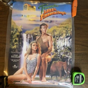 Donald Trump Geburtstag Trump Schloss Poster 1994 original laminiert aus Ballsaal! - Bild 1 von 12