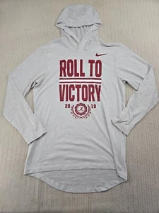 Nike Alabama Crimson Tide Hoodie Shirt Mens Small Gray Football WomensUnisex - Picture 1 of 10
