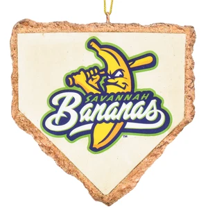 Tree Buddees x Savannah Bananas Home Plate Official Banana Ball Ornament Limited - Picture 1 of 5