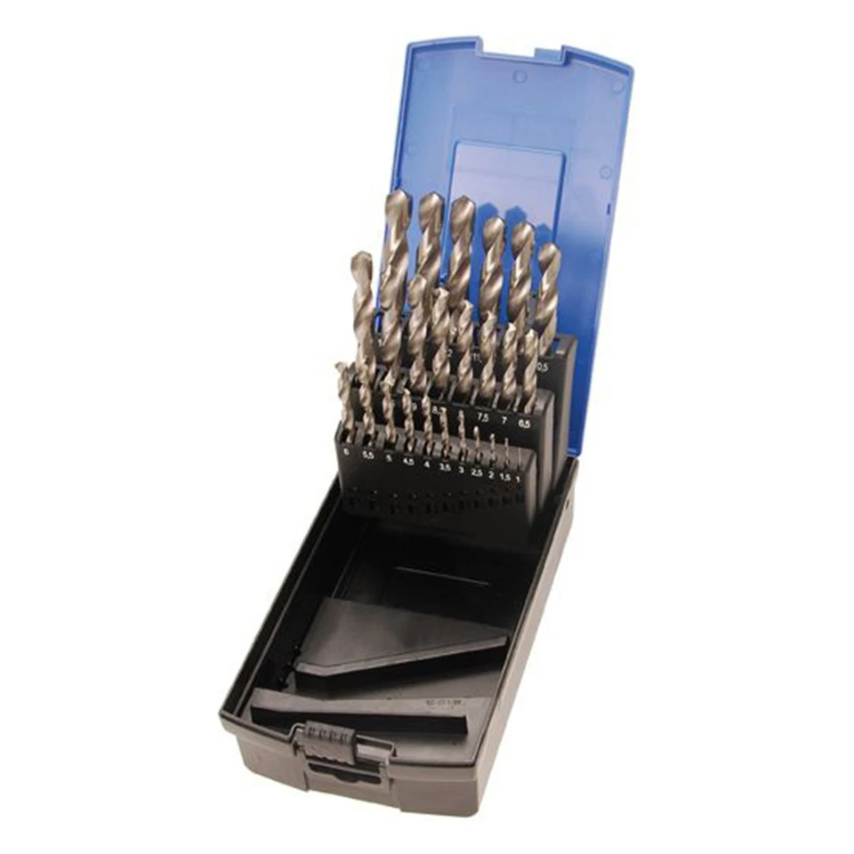 BGS Bohrer Set Metall 1-13 mm HSS 25tlg Metallbohrer Kassette Stahlbohrer Bohrer