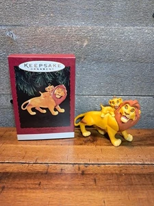 Hallmark 1994 Mufasa & Simba Lion King Disney Keepsake Xmas Ornament - Picture 1 of 2