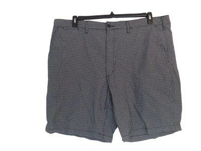 Мужские настоящие черные крошечные фланелевые шорты Claiborne с плоской передней частью. Размер 46. 100% хлопок - Изображение 1 из 4