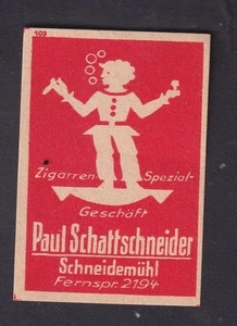 Ancienne  étiquettes  allumettes  Allemagne  BN200882 Cigare homme - Imagen 1 de 1