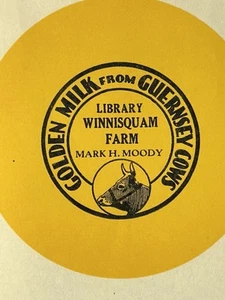 Winnisquam Farm Dairy Milk Bottle Label Moody Waterbury Montpelier Barre Label - Picture 1 of 4