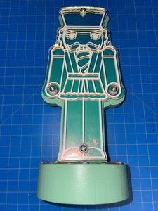 Ashland Sprinkle Shop Mirrored Mint Nutcracker Tabletop Decor Figurine - Picture 1 of 4