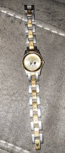 Orologio Disney Topolino Adulto Bambino Topolino Faccia Oro Topolino Link Funziona 6,5" - Foto 1 di 5