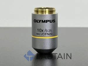 Olympus Plan Objective – 10x / 0.25 – Flat-Field(OFN20/22)–RMS Thread - Picture 1 of 4