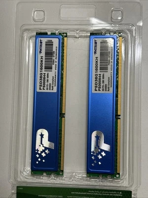 Módulo de memória DDR3 Patriot Ram 2x4gb 1600mhz PSD38G1600KH (2 conjuntos disponíveis) - Imagem 1 de 4