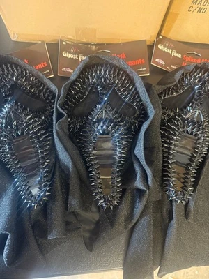 GhostFace Black Spiked Mask Scream Fun World FREE SHIPPING IN STOCK!!!!!