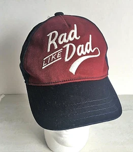 Gymboree RAD LIKE DAD Maroon & Navy Cap Hat 4T-5T Adjustable Child NEW NWT - Picture 1 of 7