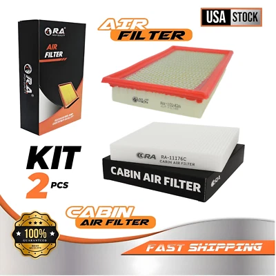 Conjunto de filtro de ar de motor e cabine para FORD TAURUS 2009-2019 2.0L 3.5L V6 SEL Limited - Imagem 1 de 4