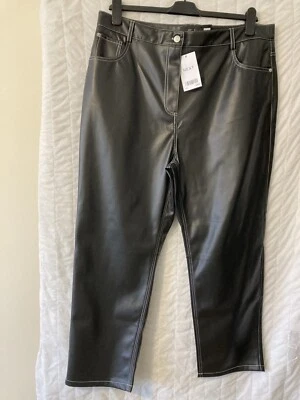 Next Faux Leather Short Trousers Size 18 Regular BNWT RRP £40 - Image 1 of 4