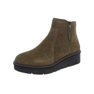 Clarks Womens Collection Airabell Ankle Chukka Boot Suede Dark Olive 7.5 M NEW - Picture 1 of 7