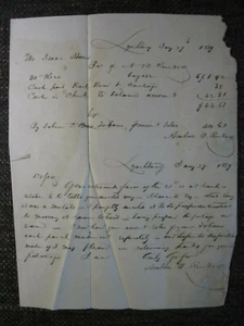 Letter, 1839, sent from Lynchburg, Virginia to Glade Spring, Virginia, Nice! - Picture 1 of 3