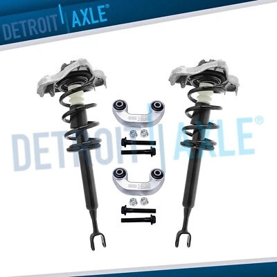 Puntales delanteros izquierdo derecho con kit de barra estabilizadora de muelle helicoidal para Audi A4 Quattro 2005-2008 Foto 1 de 4