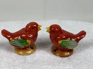 Vintage Red Birds Salt & Pepper Shakers - Made in Japan - Picture 1 of 15
