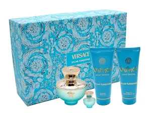 Versace Dylan Turquoise pour Femme edt 100ml &DG 100ml & BG 100ml & EDT 5ml - Bild 1 von 1