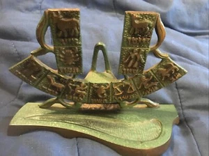 VINTAGE NOGA JUDAICA ISRAEL Letter/mail Holder - Picture 1 of 3