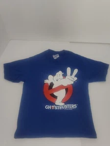 Vintage 1988 Ghostbusters BLAUES T-Shirt 10/12 Einzelnaht W@W - Bild 1 von 6