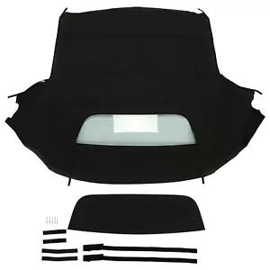For Honda S2000 1999-2009 2002 Convertible Soft Top & Heated Glass Window Black - Picture 1 of 10