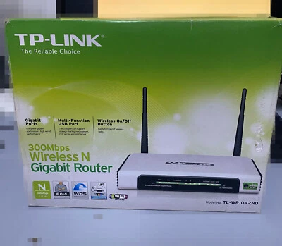 TP-Link TL-WR1042ND 300 Mbps 4-Port 1000 Mbps Verkabelt Router - Immagine 1 di 4
