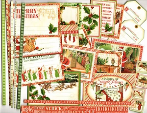 Snippets G45 'TWAS THE NIGHT BEFORE CHRISTMAS (27pcs) HAND-CUT scrapbooking - Picture 1 of 5