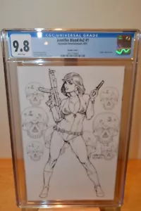 CGC 9.8 JENNIFER BLOOD v2 #1 Linsner Virgin Black & White Variant Cover L - Picture 1 of 3