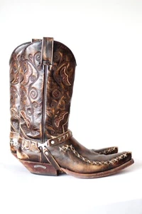 Python Cowboystiefel SENDRA ( Brown leather Western Boots ) EU 45 - UK 10 - Bild 1 von 7