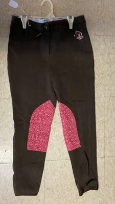 BREECHES Ladies Front Zip Horse Riding Size 30 BROWN VGC Cotton Blend Perris - Image 1 of 4