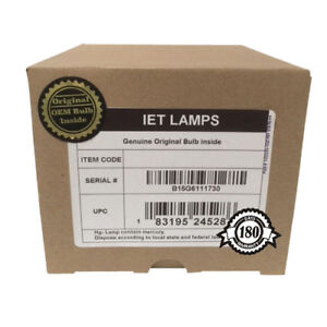 IET Genuine OEM Replacement Lamp for Epson ELPLP69 Projector (Power by Osram)