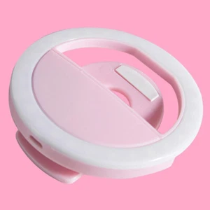 USB Charge LED Selfie Ring Light Mobile Phone Lens For Phone Selfie Light - Zdjęcie 1 z 15