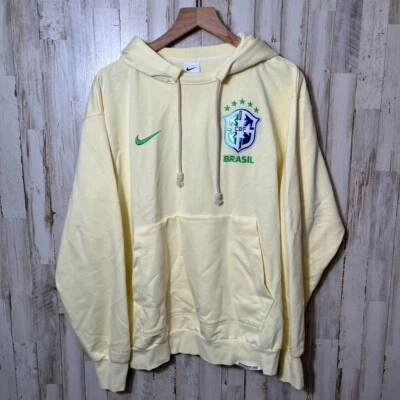 Sudadera con capucha de fútbol Nike de la Selección Nacional de Brasil para hombre grande Foto 1 de 4