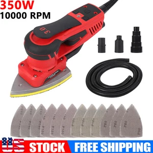 Electric Random Orbital Sander, 350W Electric Sheet Sander with 12 Sanding Paper - Picture 1 of 8