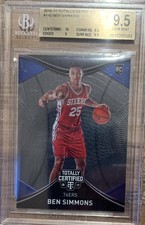 2016-17 Ben Simmons Panini Totally Certified Rookie RC #140 BGS 9.5! AWSOME!