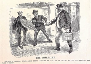 Political cartoon John Bull The Misleader - Punch London Charvari 1922 - Picture 1 of 2