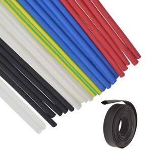 HEAT SHRINK 2:1 TUBING ELECTRICAL SLEEVING CABLE WIRE HEATSHRINK TUBE ALL COLOUR