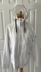 Polo Ralph Lauren Jacke Herren L Weiß Maritim Anker Full Zip Vintage - Bild 1 von 8