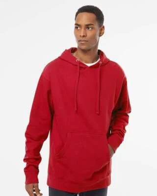 HOODED PULLOVER SWEATSHIRT HEAVY BLEND INDEPENDENT BRAND(A37) RED COLOR NEW - Image 1 of 4