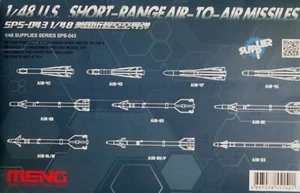 Meng Modelle 1:48 US Kurzstrecken-Luft-Raketen Modellbausatz - Bild 1 von 4